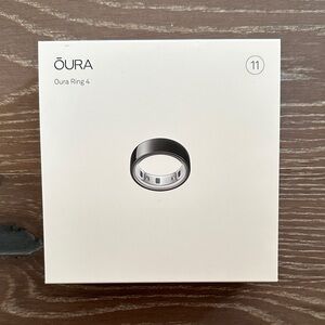 Oura Ring 4 - Black/Noir - Size 11